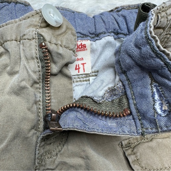 Genuine Kids Cargo Shorts Khaki Tan Size 4T - Picture 6 of 16